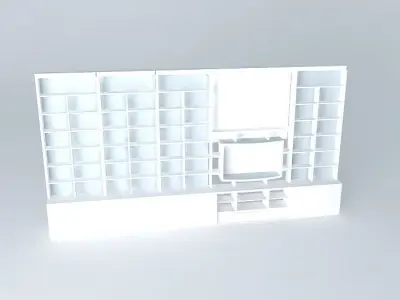 stennewNEW 1 wall with light Free 3D model