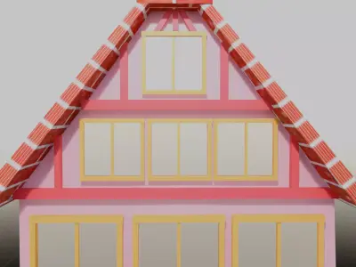 European Building Free low-poly 3D model