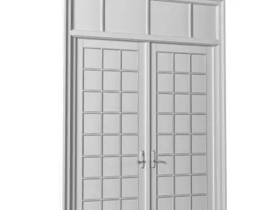 Modern Classic French Patio Doors  3D model