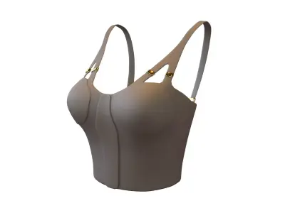 Bra Top v1 004 Low-poly 3D model