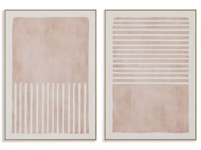 Abstract Painting Frame set 3D model 410