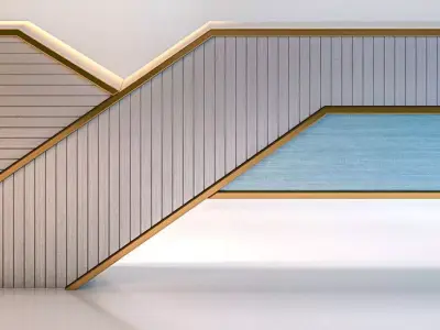 Living room unit console 3D model