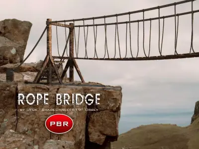 Rope Bridge Free 3D model