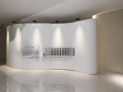 Long Curve Backdrop 3D model