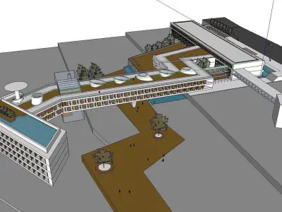 vacation spot-Resort-Fashion Leisure Hotel-0229 3D model