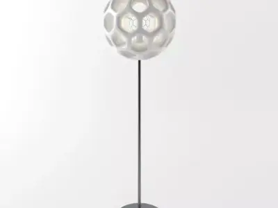 Floor Lamp Modern Futuristic and Organic Shaped  3D model