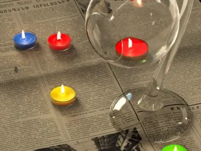 Candlestick Ball Free 3D model