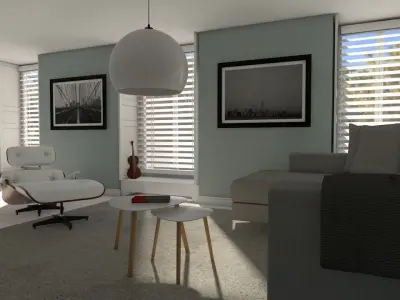 Complete Livingroom Appartment 3D model