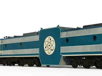 X-12 atomic locomotive concept 3D model