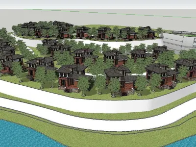 vacation spot-Resort-Fashion Leisure Hotel-0189 3D model