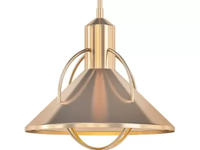 Allison pendant light with gold finish 3D model