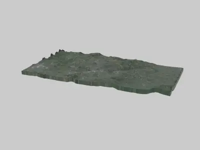 Nottingham City Low-poly 3D model