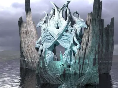 Draconis cliffway 3D model