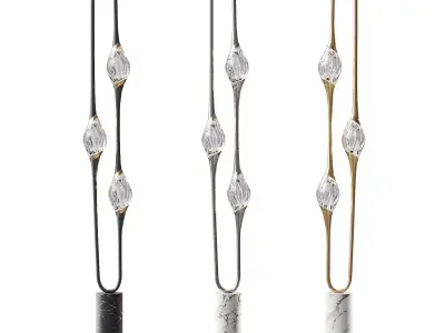 Il Pezzo 12 floor lamp with caustic effect 3D model