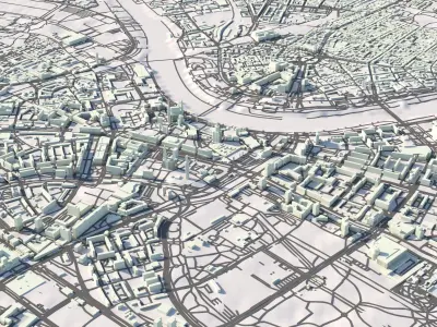 Dresden City Germany 3D model