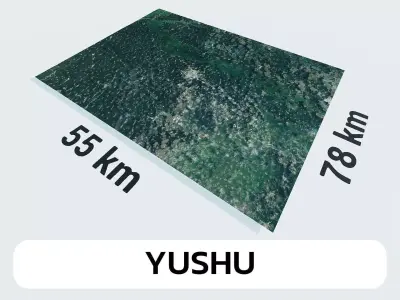 Yushu China City Landscape 3D Model 3D model