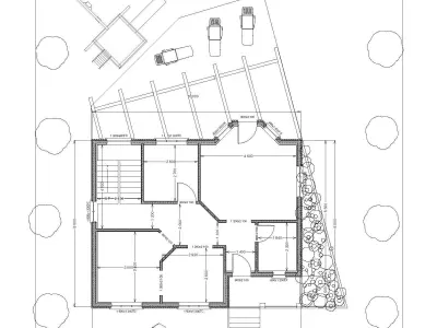 Framing House Free 3D model