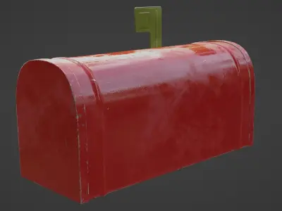 Mailbox mail box Low-poly 3D model