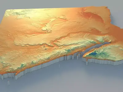 Egypt Country Terrain 3D model