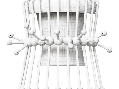 Sconce with 1 ACACIA WALL lamp 3D model