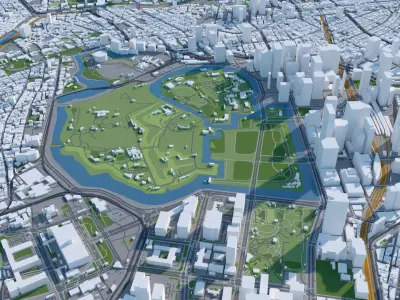 Tokyo City Japan 3D 3D model