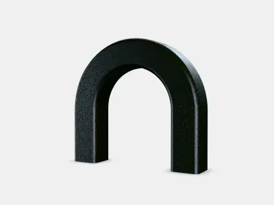 BORGHAMN Handle 1 Low-poly 3D model