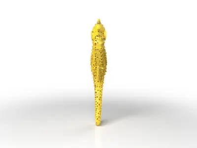 Seahorse Voronoi Low-poly 3D model