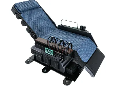 Sci-fi Medical Lab Chair Low-poly 3D model