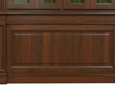 Built-in bookcase 1500 3D model