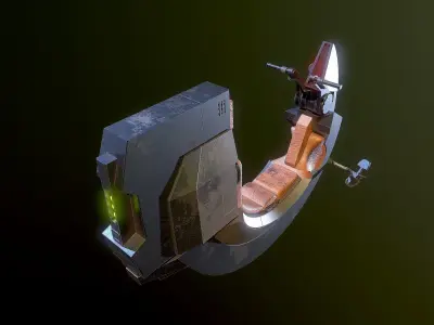 Bloodfin speeder Star Wars 3D model