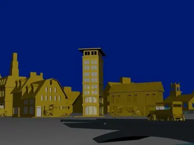 Lovecraft Innsmout Low-poly 3D model