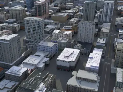 City 85 Low-poly 3D model