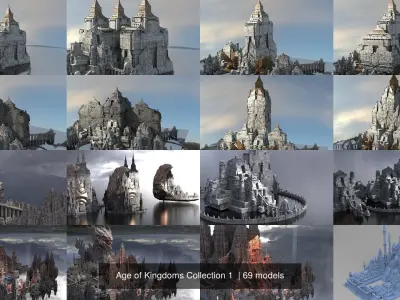 Age of Kingdoms Collection 1  3D Model Pack