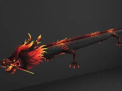 dragon ChineseDragon loong 3D model