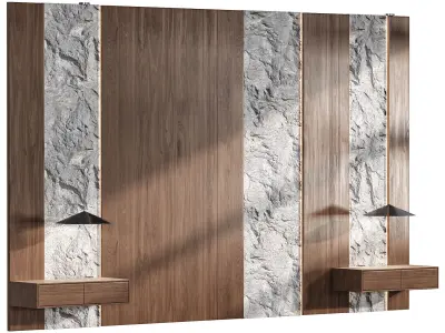  Decorative wall panel N4 3D model