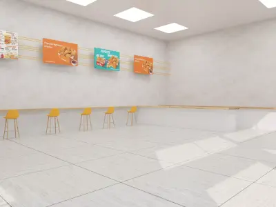 Popeyes Low-poly 3D model