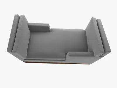 New Contemporary Modern Handmade Tete-a-tete Sofa  3D model