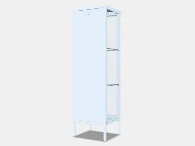 BAGGEBO Cabinet with glass doors Low-poly 3D model