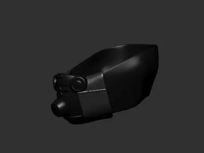 gas mask helmet high poly sculpt 3d printable  3D model buy