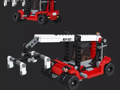 Lego 60336 Forklift truck 3D model
