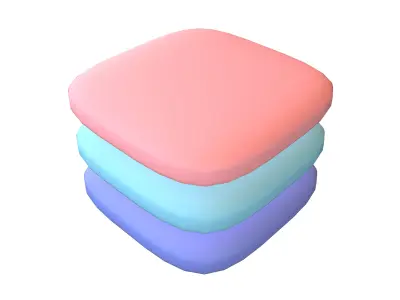 Layers Icon V1 004 Low-poly 3D model