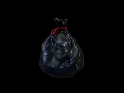 Trash Bag model - Gest Low-poly 3D model