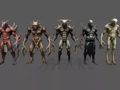Monster Pack 12 Low-poly 3D model