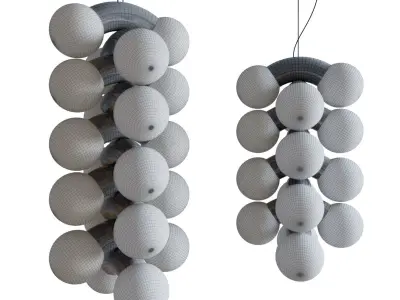 Vine Multi-Tiered Pendant Light By Caine Heintzman from ANDlight 3D model