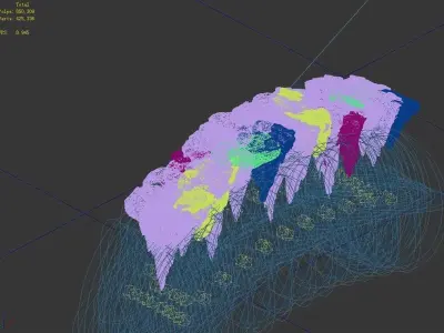 Mountain - Stone Bridge 09 3D model
