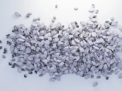 Rocks debris Low-poly 3D model