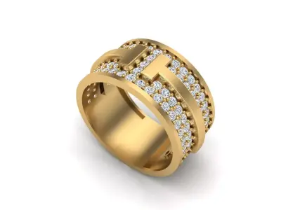 Jewelry ring 454 3D print model