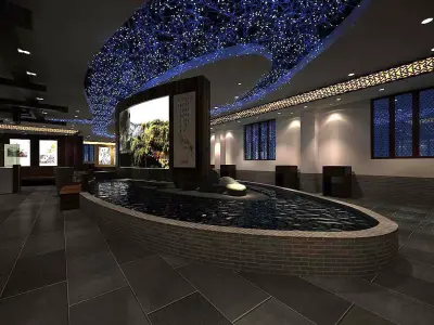Business Restaurant - Coffee - Banquet  71 3D model