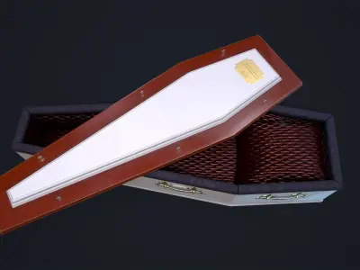 Coffin Low-poly 3D model