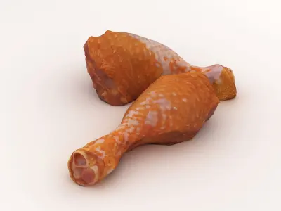 Chicken Drumsticks 3D model